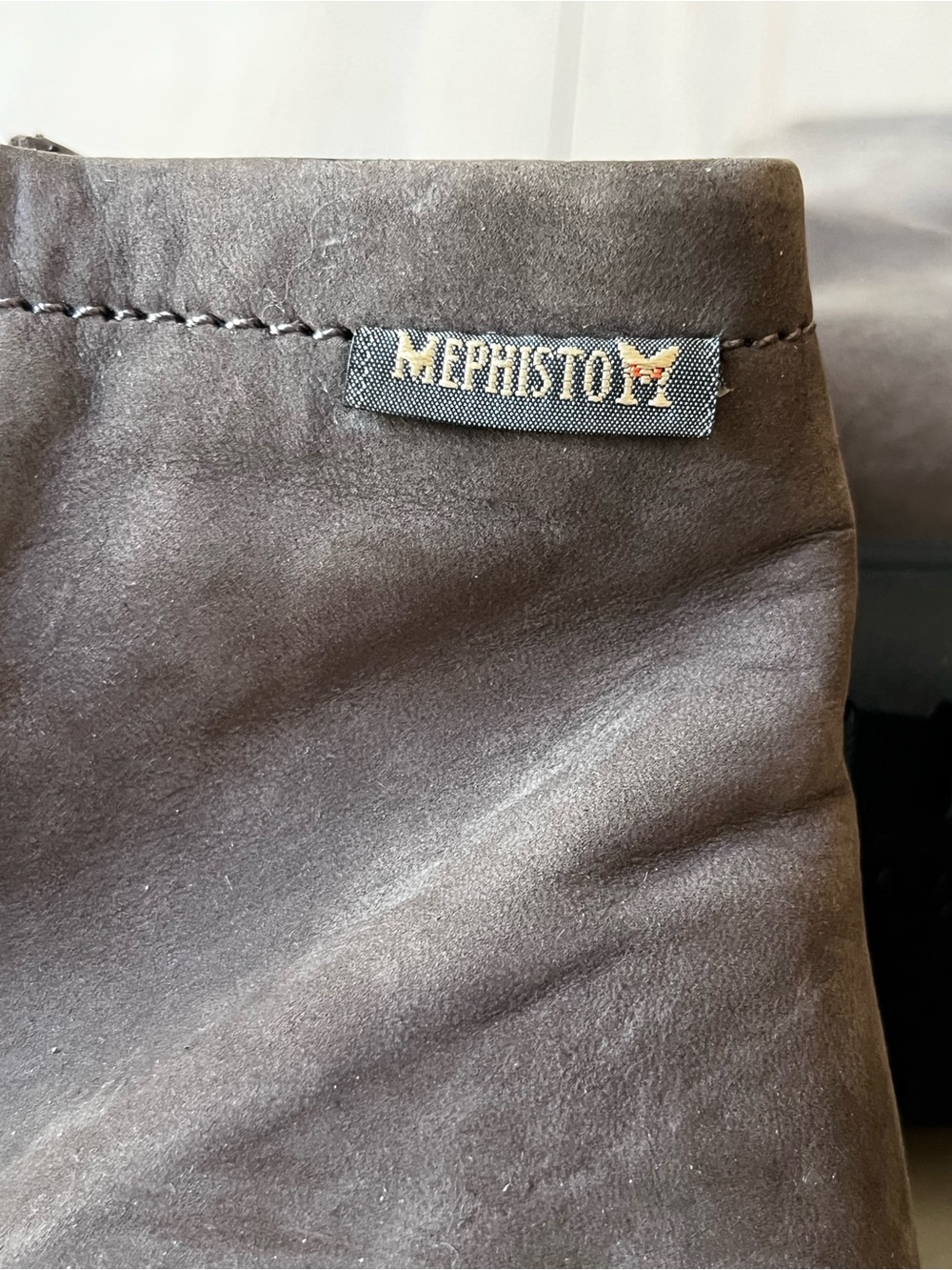 Mephisto Reiza Walnut Brown Suede Zip Ankle Boots - Picture 7 of 10